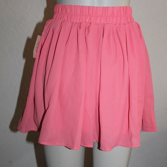 GUESS CHIFFON SKIRT COLOR ORANGE - Picture 5 of 5